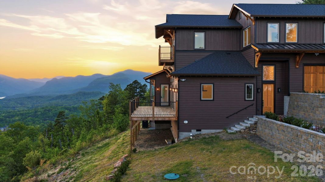 Exterior details and patio area of a home in , Lake Lure (Image 3).