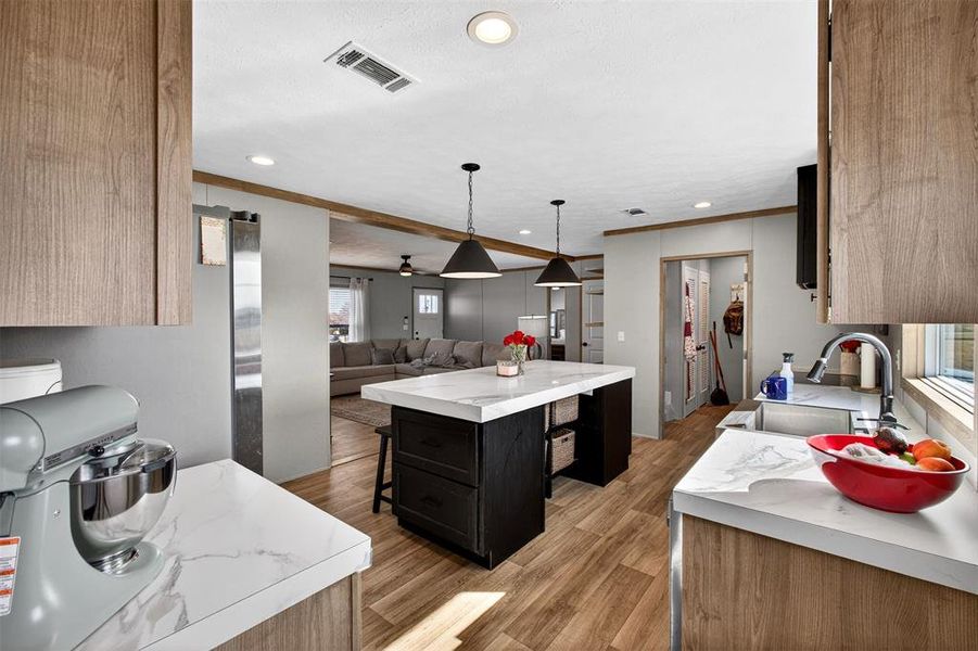 Furnished interior view inside a new home in , Ponder (Image 16).