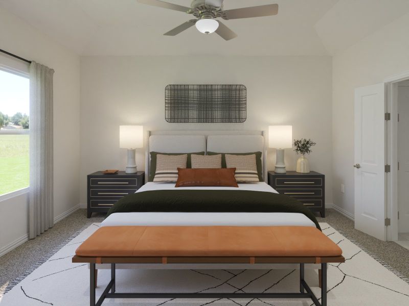 Furnished interior view inside a new home in Parks at Foster Crossing - Premier Series, Anna (Image 7).