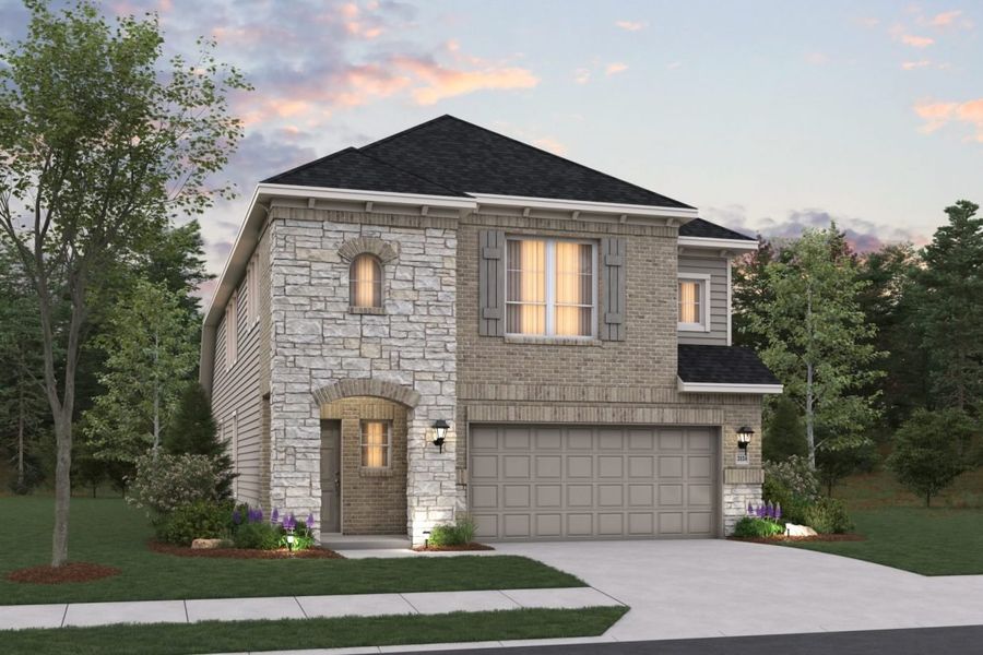 Representative exterior photo of a completed home built from the Holbrook II Mustang Meadows 40s by Brohn Homes in Mustang Meadows, Waller, TX (Image 4).