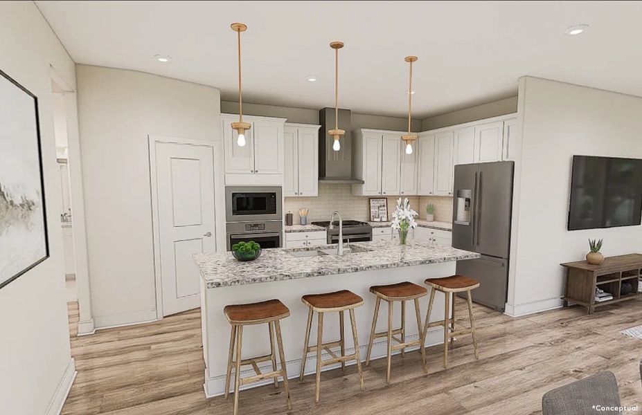 Representative furnished interior of a home built from the Flagstone by Pulte Homes in SeaFlower, Bradenton (Image 5).