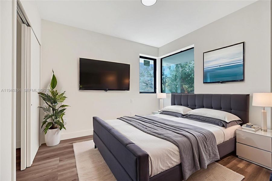 Furnished interior view inside a new home in , Miami (Image 18).