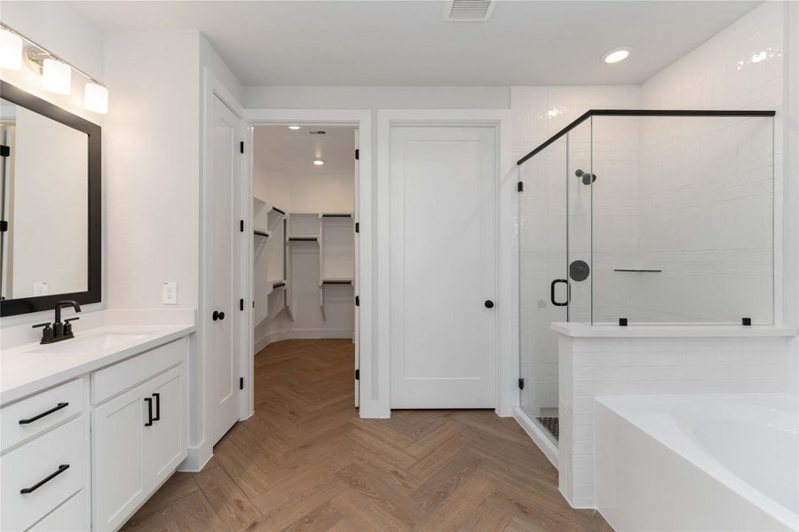 Furnished interior view inside a new home in Elyson, Katy (Image 5). Furnished interior view inside a new home in Elyson, Katy (Image 5).