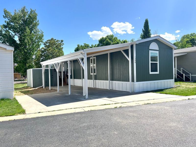 Exterior details and patio area of a home in , Loveland (Image 25).