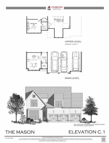 Representative rendering of the exterior for the Mason by Celebration Homes (Image 11).