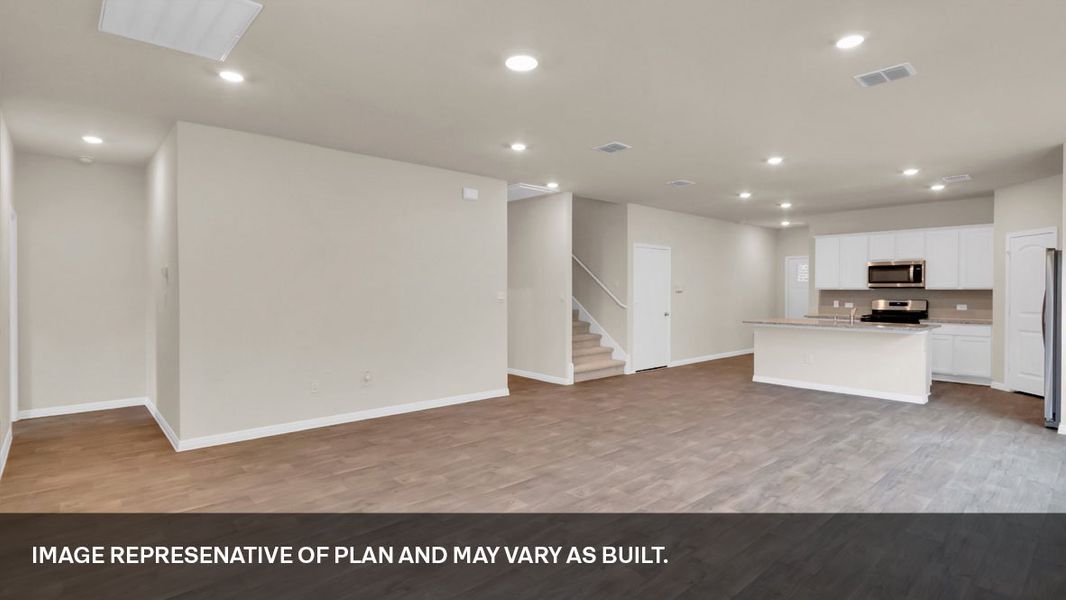 Spacious, unfurnished interior of a new home in Rosenbusch Ranch, Leander (Image 12). Spacious, unfurnished interior of a new home in Rosenbusch Ranch, Leander (Image 12).