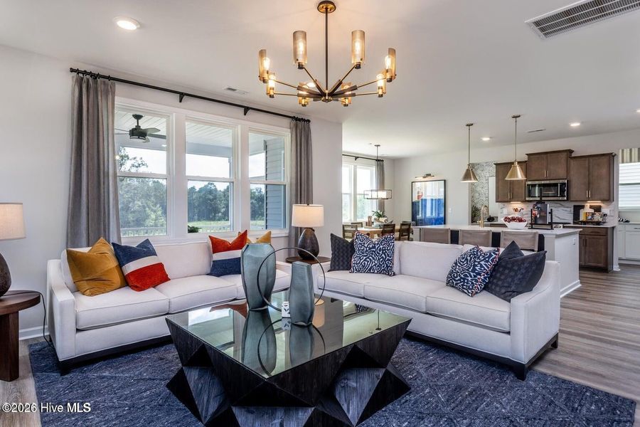 Furnished interior view inside a new home in Coastal Haven, Leland (Image 3).