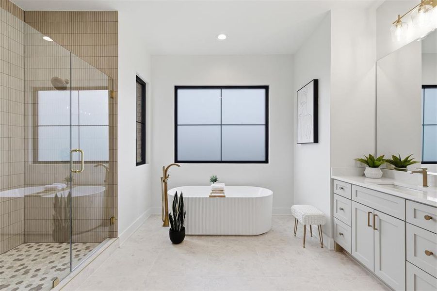 Furnished interior view inside a new home in , Fort Worth (Image 13).