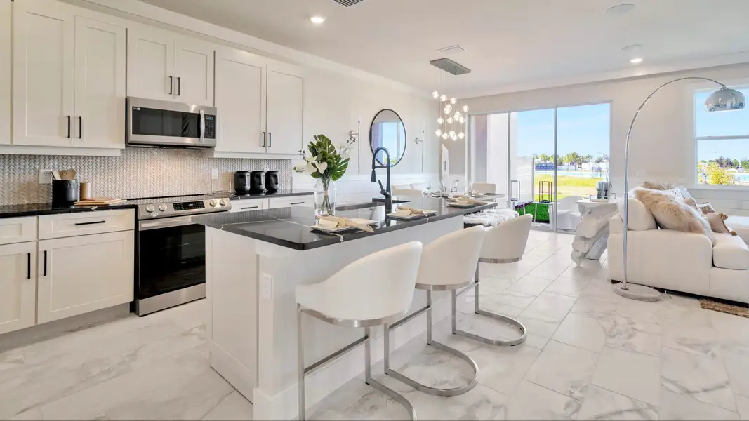 Furnished interior view inside a new home in Lagoon Residences at Epperson, Wesley Chapel (Image 4).