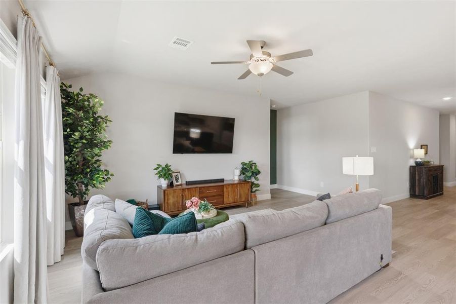 Furnished interior view inside a new home in Tesoro at Chisholm Trail Ranch, Crowley (Image 10).
