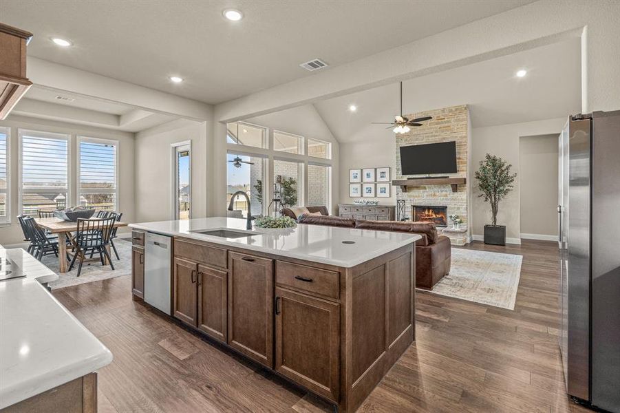 Furnished interior view inside a new home in The Meadows, Gunter (Image 12). Furnished interior view inside a new home in The Meadows, Gunter (Image 12).