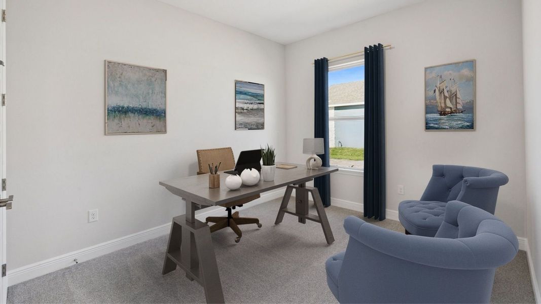 Furnished interior view inside a new home in Buena Lago, St. Cloud (Image 12).