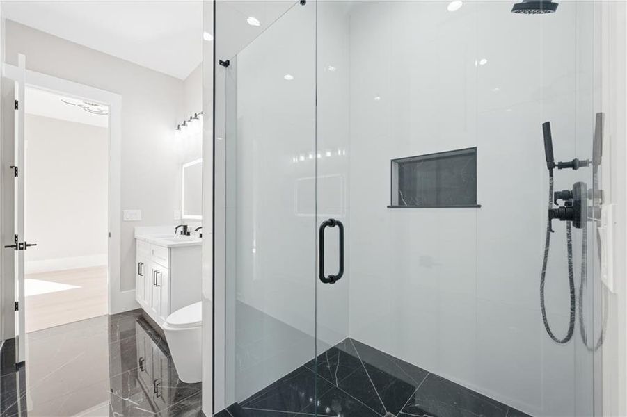 Furnished interior view inside a new home in , Dacula (Image 8).