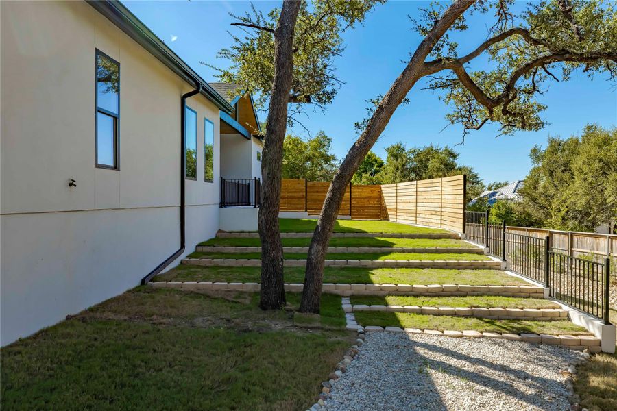 View of fenced backyard View of fenced backyard
