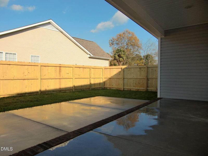 Fenced Patio Fenced Patio