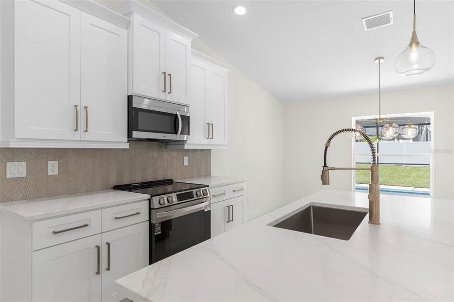 Furnished interior view inside a new home in , Palm Coast (Image 16). Furnished interior view inside a new home in , Palm Coast (Image 16).