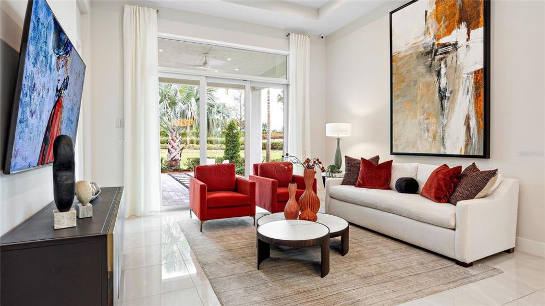 Furnished interior view inside a new home in Cresswind DeLand, Deland (Image 10).