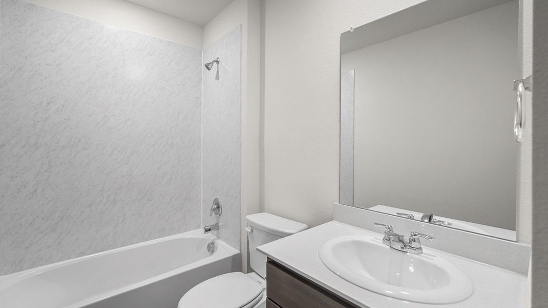 Representative furnished interior of a home built from the Jasmine by D.R. Horton in Wildwood, Royse City (Image 6).