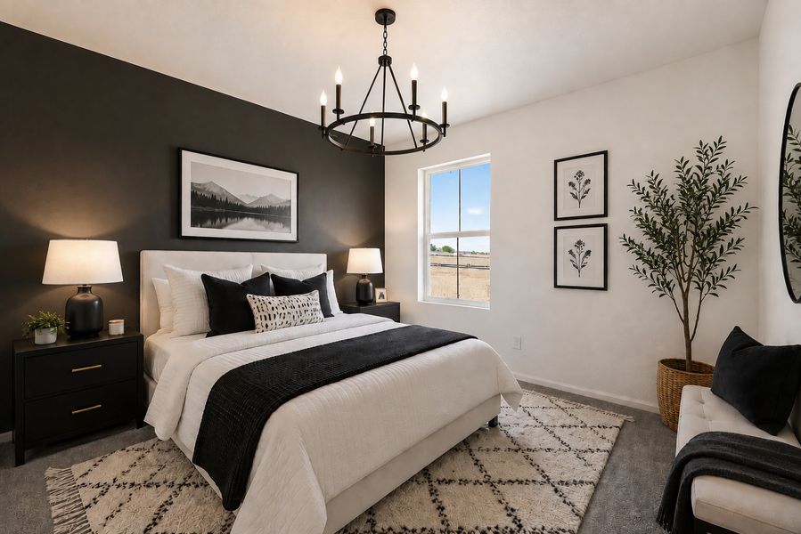 Furnished interior view inside a new home in Lake Bluff, Greeley (Image 12). Furnished interior view inside a new home in Lake Bluff, Greeley (Image 12).