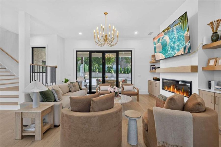 Furnished interior view inside a new home in , Hoschton (Image 63).