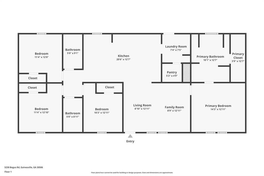 2D floor plan layout of this home in , Gainesville, GA (Image 3). 2D floor plan layout of this home in , Gainesville, GA (Image 3).
