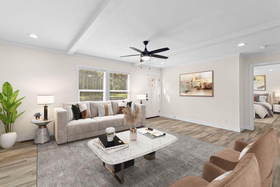 Furnished interior view inside a new home in , Ravenel (Image 6). Furnished interior view inside a new home in , Ravenel (Image 6).