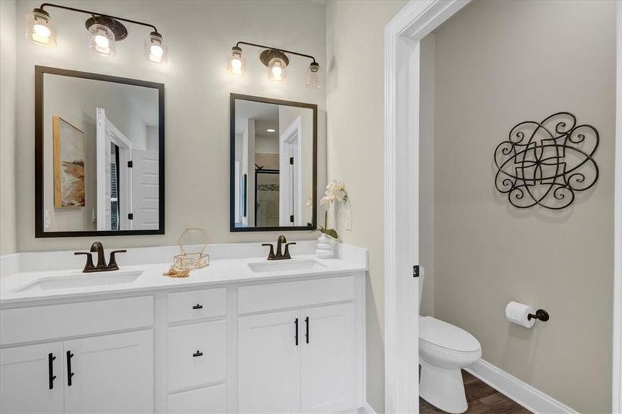 Furnished interior view inside a new home in Tuscany Hills, Douglasville (Image 21). Furnished interior view inside a new home in Tuscany Hills, Douglasville (Image 21).