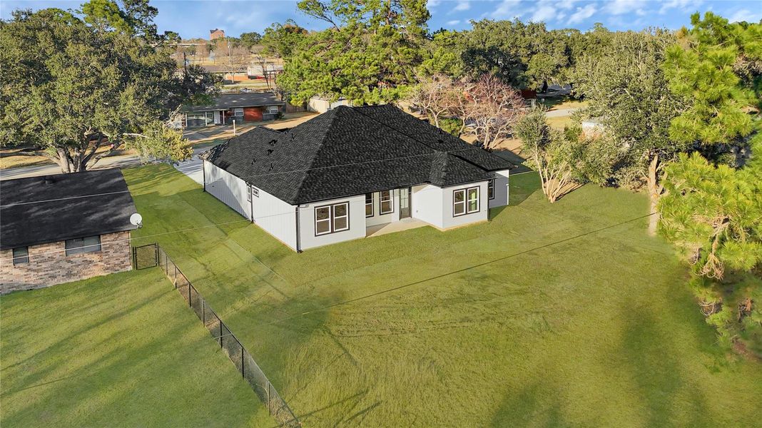 Exterior details and patio area of a home in , Prairie View (Image 24).
