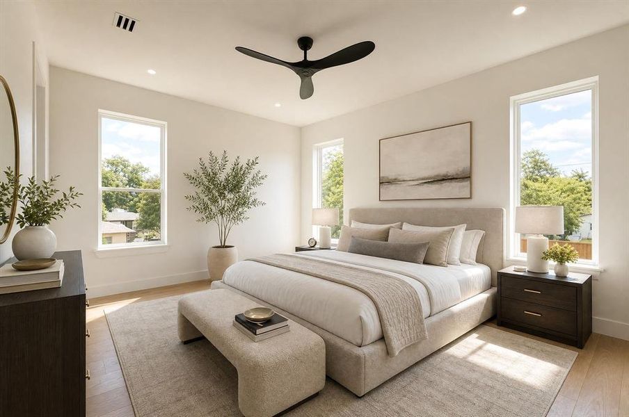 Furnished interior view inside a new home in , Dallas (Image 19).
