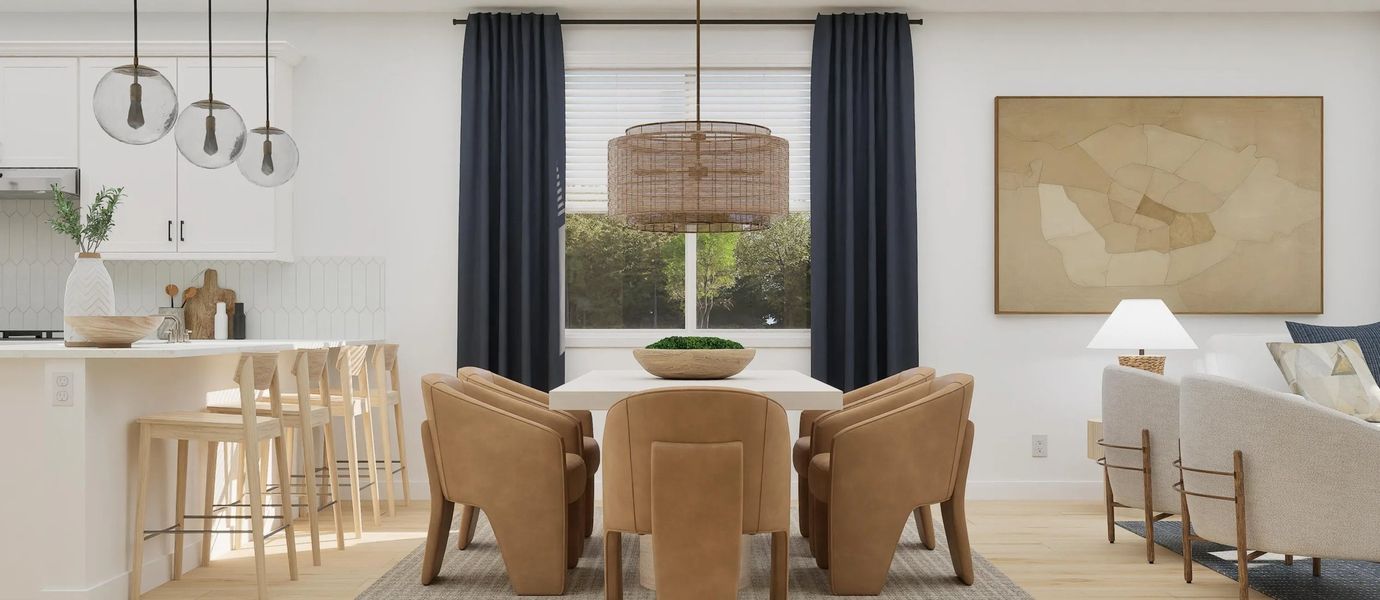 Representative furnished interior of a home built from the Clark II Plan 4076 by Lennar in Saddleback, Peoria (Image 4).