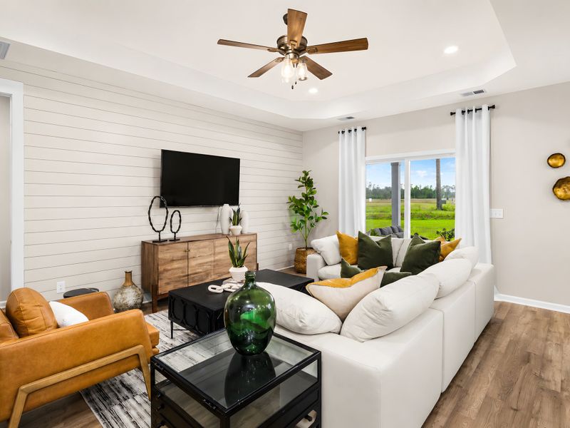 Representative furnished interior of a home built from the The Cherry Grove by Chesapeake Homes in Heritage Park at Longs, Longs (Image 9).