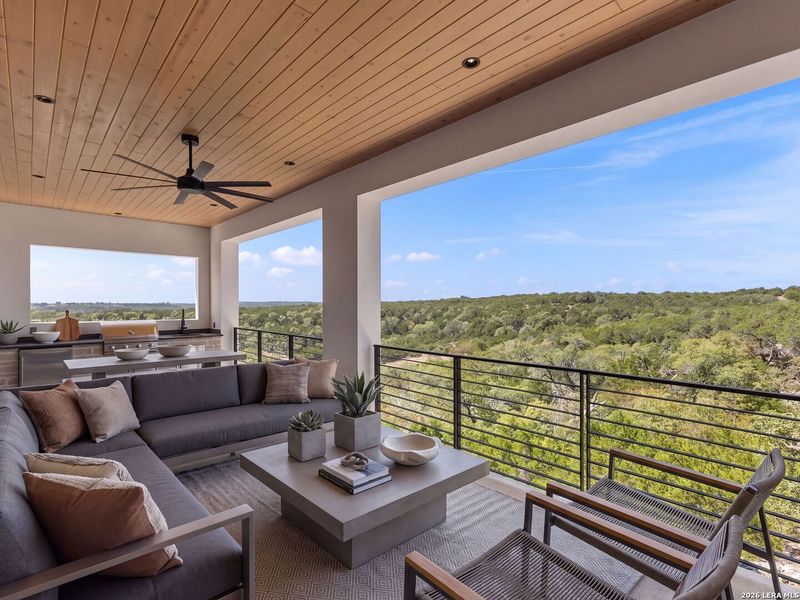 Exterior details and patio area of a home in , Boerne (Image 20).