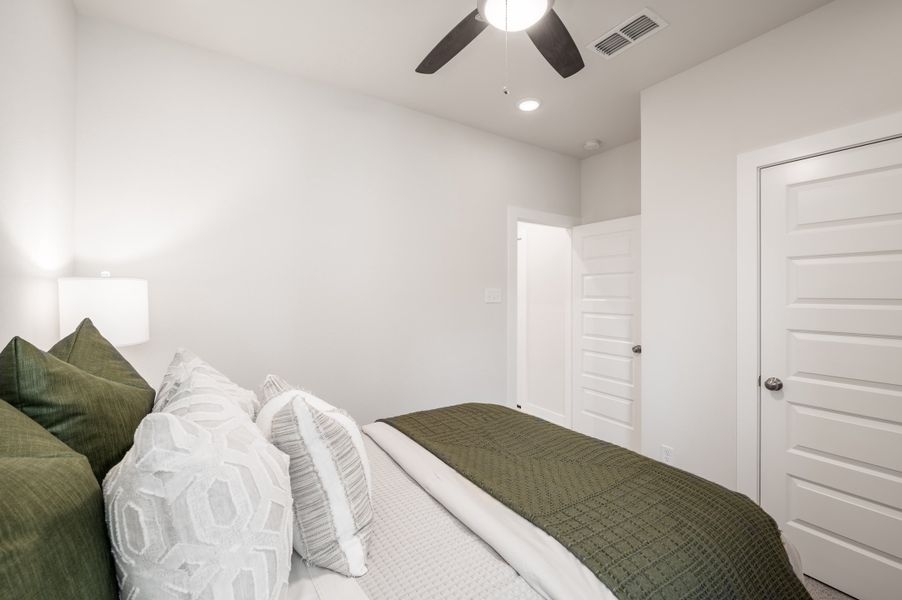Representative furnished interior of a home built from the Caddo by Tri Pointe Homes in Mason Woods, Cypress (Image 29).