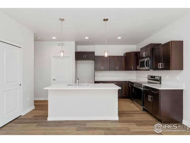 Furnished interior view inside a new home in , Fort Lupton (Image 10).