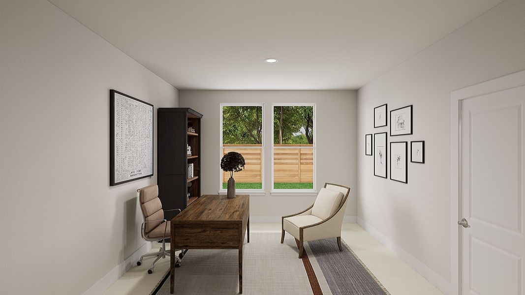 Furnished interior view inside a new home in Union Park, Little Elm (Image 5).