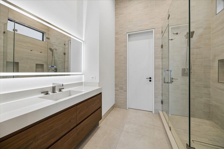 Furnished interior view inside a new home in , Houston (Image 11).