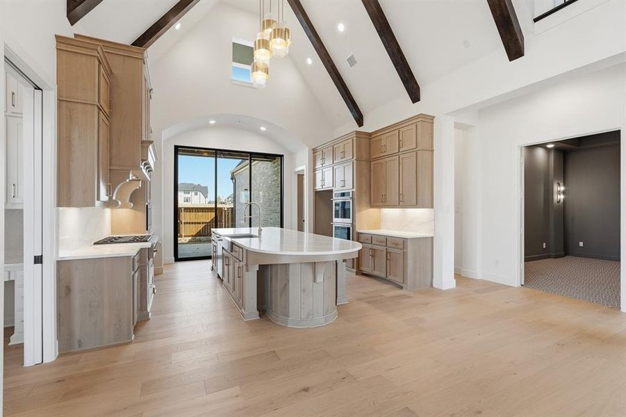 Furnished interior view inside a new home in Mustang Lakes, Celina (Image 12). Furnished interior view inside a new home in Mustang Lakes, Celina (Image 12).