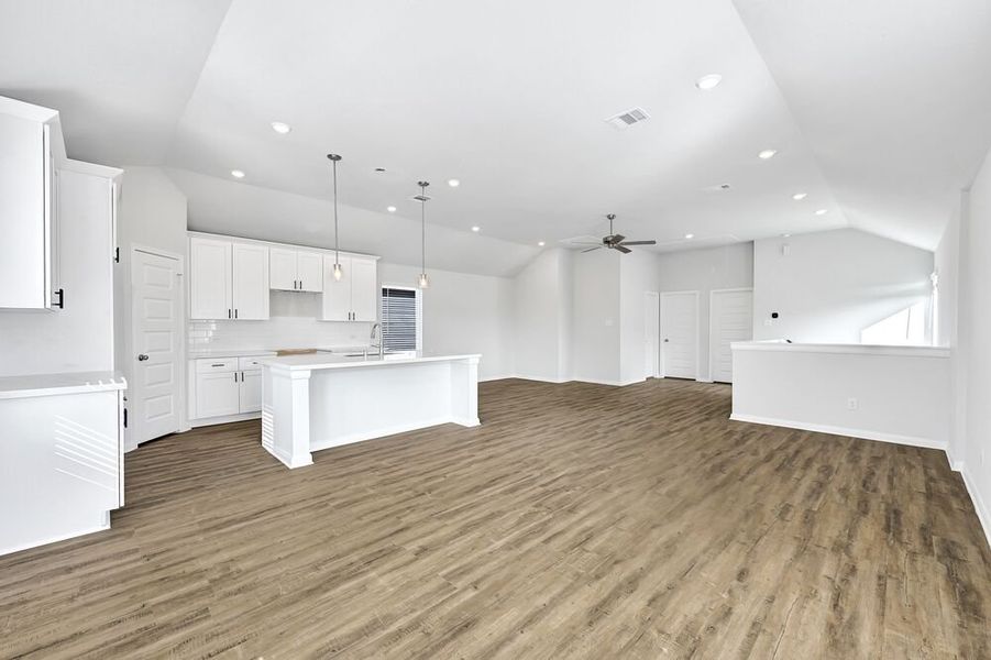 Representative unfurnished interior of a home built from the Artemis 2027NC by Saratoga Homes in Aldine Pines, Houston (Image 16). Representative unfurnished interior of a home built from the Artemis 2027NC by Saratoga Homes in Aldine Pines, Houston (Image 16).
