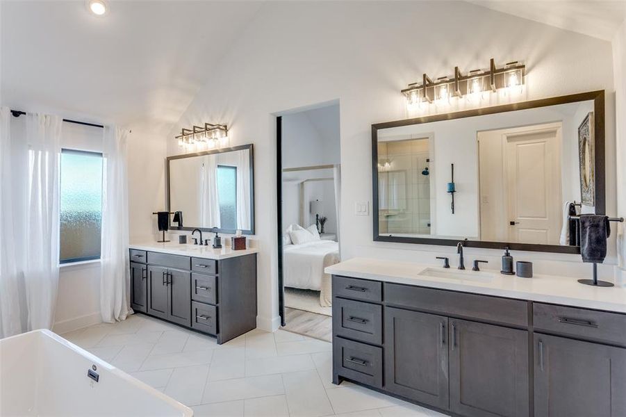 Furnished interior view inside a new home in Ventana, Fort Worth (Image 10).