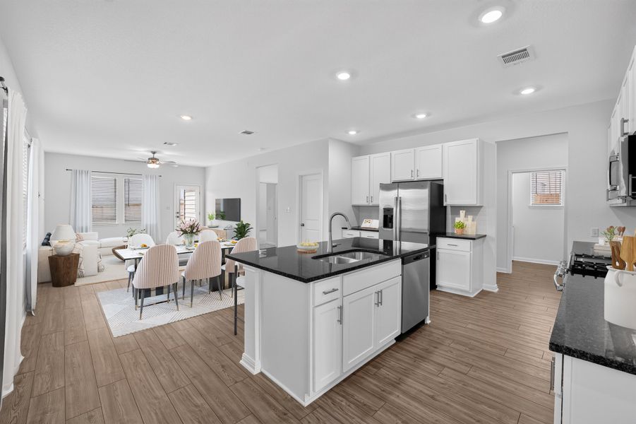 Furnished interior view inside a new home in Sunfield, Buda (Image 7).