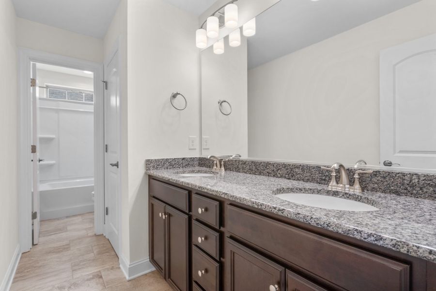 Representative furnished interior of a home built from the Fairfield Lux by Keystone Homes NC in Weybridge, Burlington (Image 16).