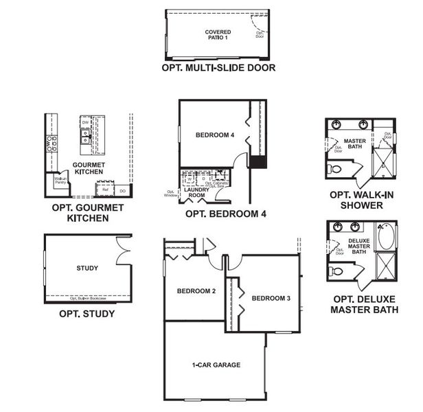 2D floor plan layout for the Delaney by Richmond American Homes in SummerTide, Palm Coast, FL (Image 5). 2D floor plan layout for the Delaney by Richmond American Homes in SummerTide, Palm Coast, FL (Image 5).