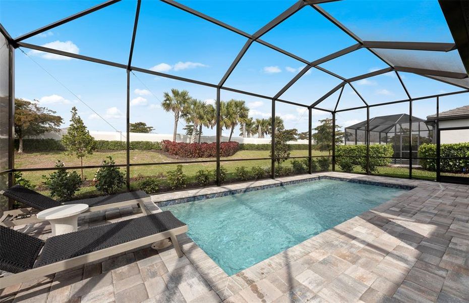 Exterior details and patio area of a home in Talon Preserve on Palmer Ranch, Nokomis (Image 2). Exterior details and patio area of a home in Talon Preserve on Palmer Ranch, Nokomis (Image 2).