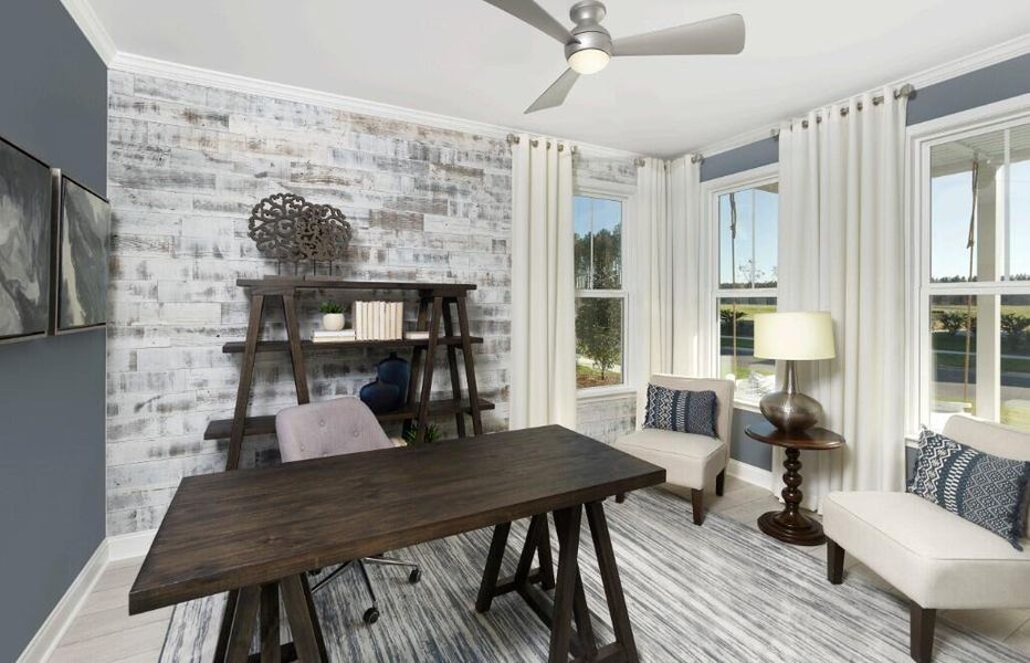 Furnished interior view inside a new home in Nexton, Summerville (Image 9).
