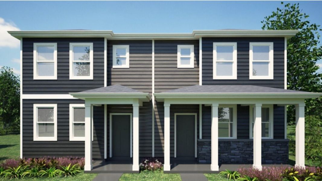 Front exterior of a new home in Vista Meadows, Fort Lupton, CO, highlighting curb appeal (Image 11).