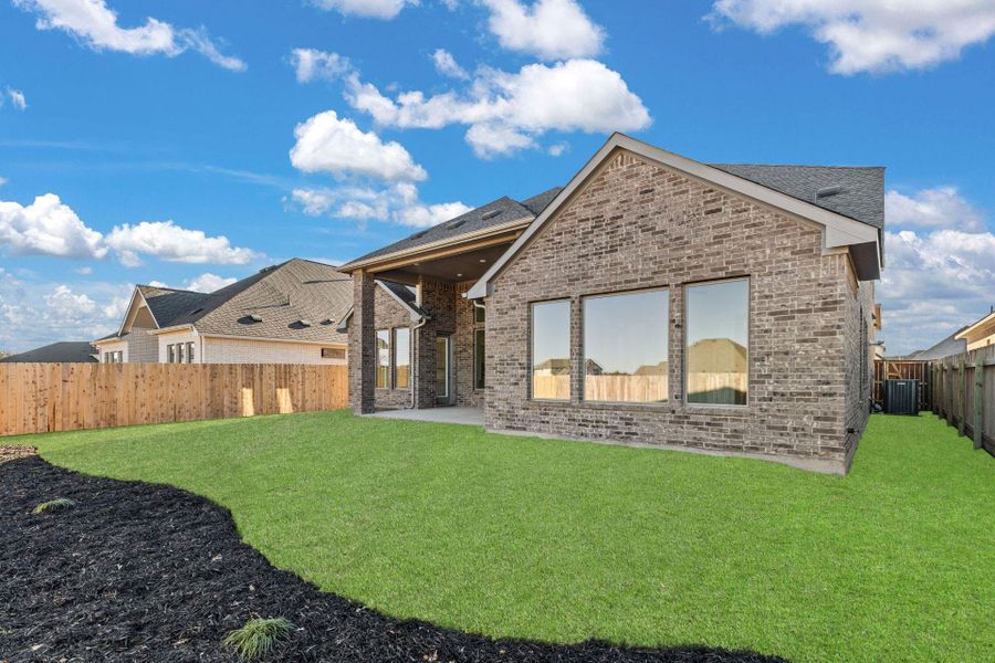 Rear of Home and Private Backyard - Representative Photo