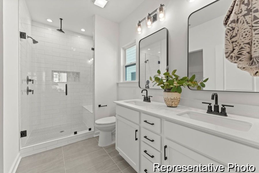 Furnished interior view inside a new home in Copper Ridge at Flowers Plantation, Clayton (Image 14).