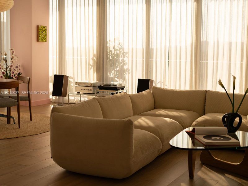 Furnished interior view inside a new home in , Miami (Image 17).
