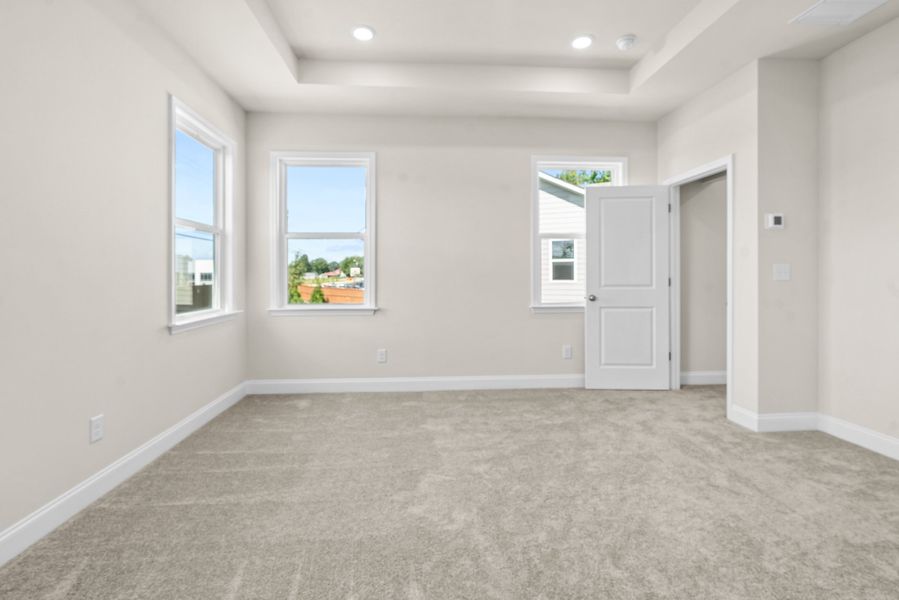 Representative unfurnished interior of a home built from the Kirkwood by Taylor Morrison in Falls Creek, Flowery Branch (Image 39). Representative unfurnished interior of a home built from the Kirkwood by Taylor Morrison in Falls Creek, Flowery Branch (Image 39).