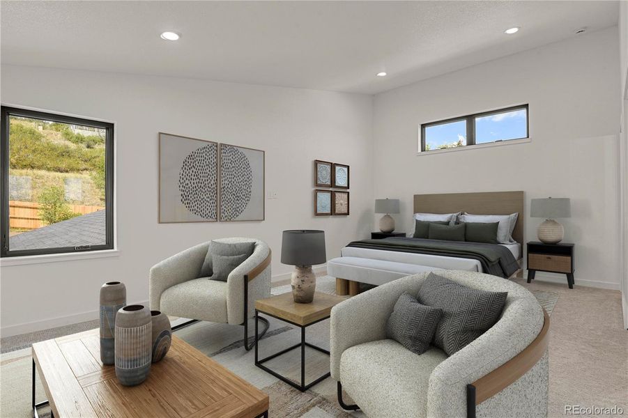 Upper level loft/secondary suite. Virtually Staged Upper level loft/secondary suite. Virtually Staged